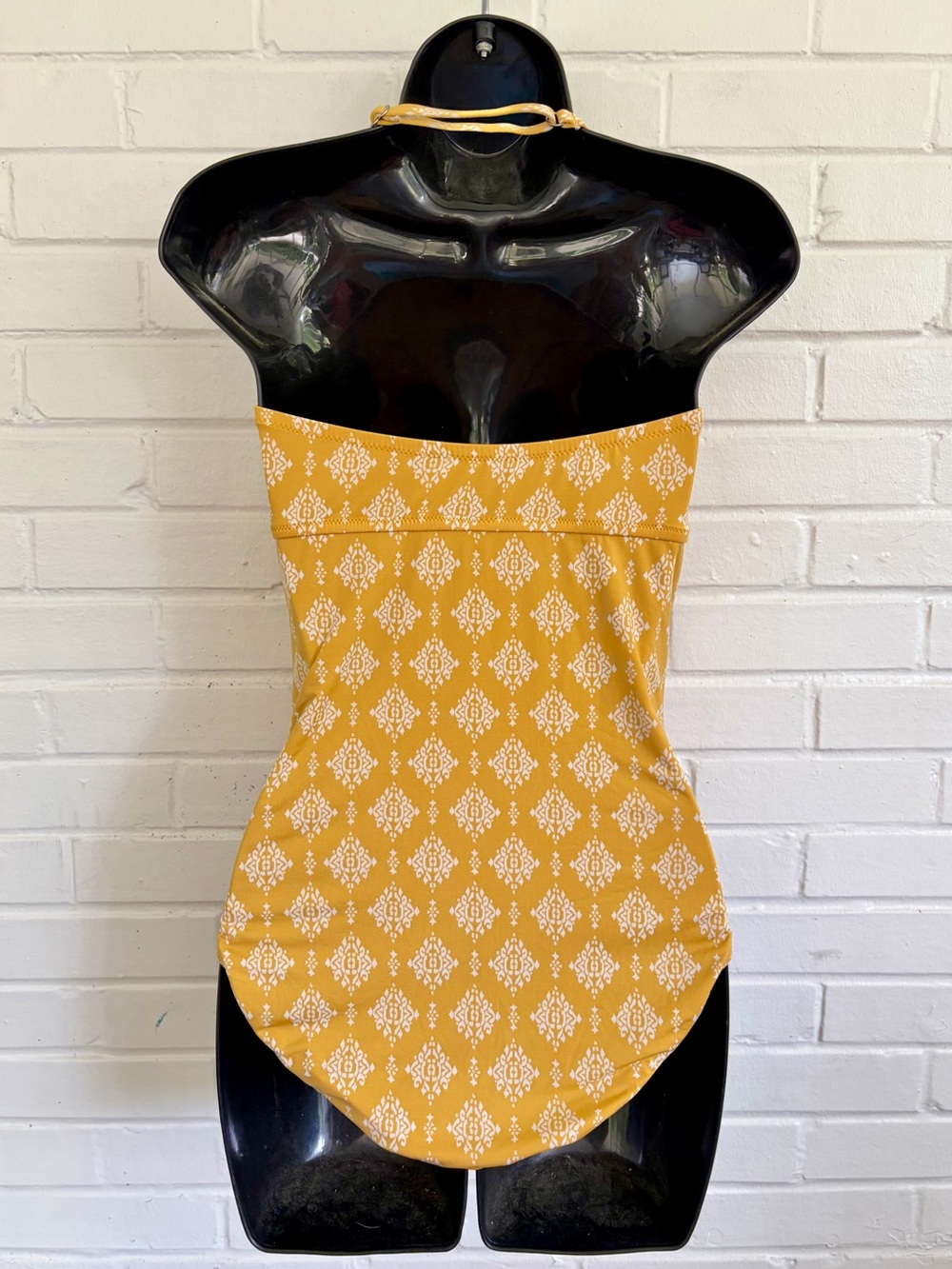 Garnet Hill Yellow & White Patterned One-Piece, SZ 6 EUC - Picture 7 of 8